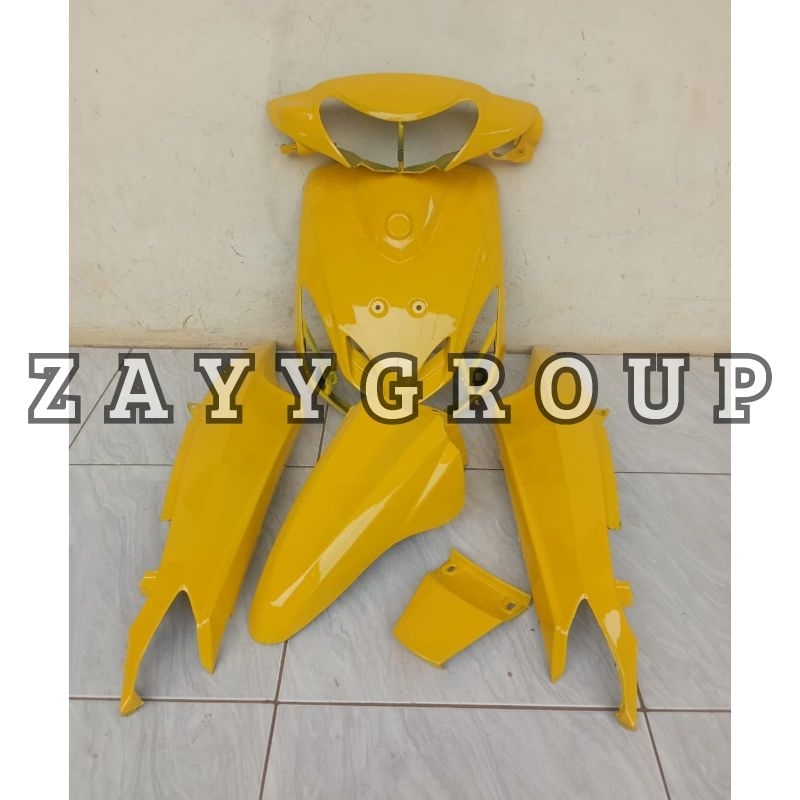 Sepaket Full Body Halus Warna Kuning Motor Mio New Smile