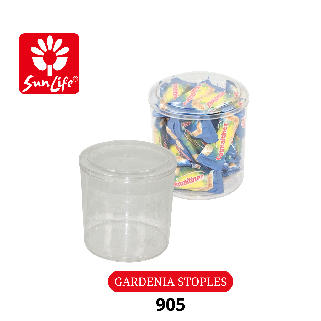 Sunlife Gardenia Stoples Toples Plastik Kue Kering  Serbaguna Kapasitas Sampai 1,8 kg  (12 pcs) 905