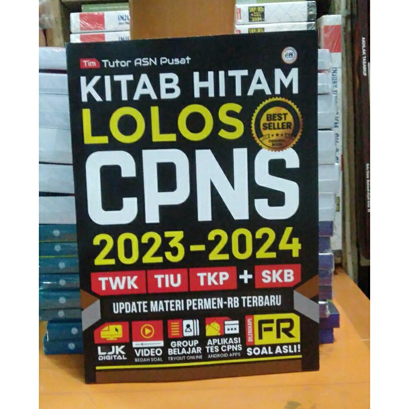BUKU CPNS LOLOS 2023-2024 KITAB HITAM TWK TIU TKP+SKB