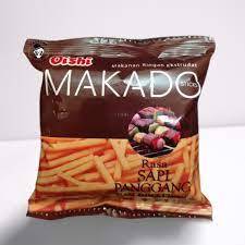 

Oishi Makado sapi panggang Makanan Ringan 10gr 1 Renceng / renteng isi 10 pcs