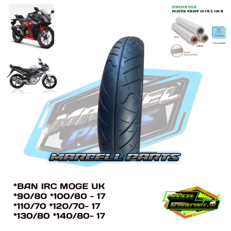 BAN COPOTAN MOGE MEREK IRC UK 100/80 BAN COPOTAN DEPAN VIXION CBR NINJA
