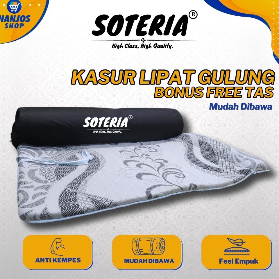 Terkini Grosir CodeA5mL FREE ONGKIR  BISA COD Kasur Lipat Gulung Busa Super Anti Kempes  Travel Bed 