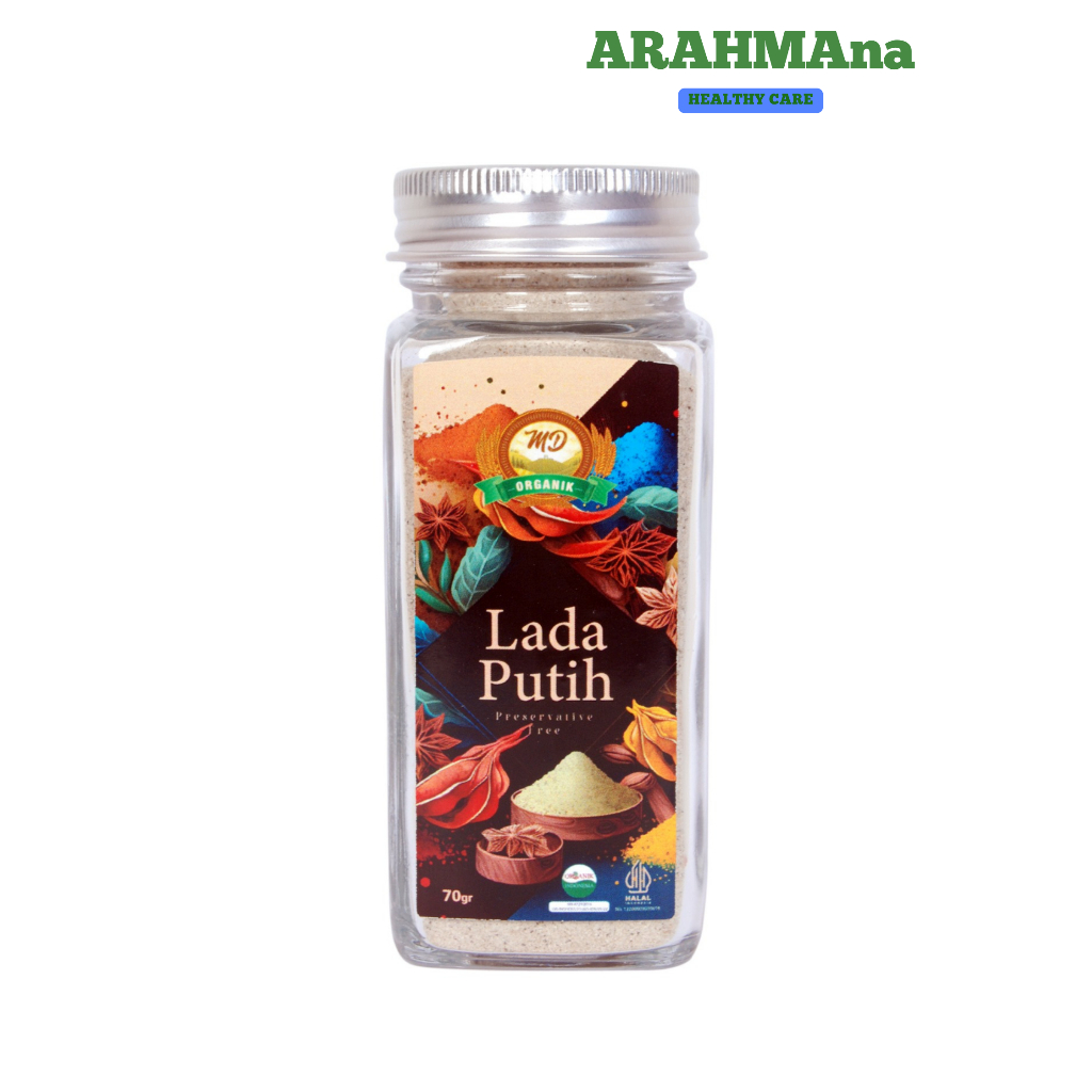 

MD Organic White Pepper/ Lada Putih Organik 70gr