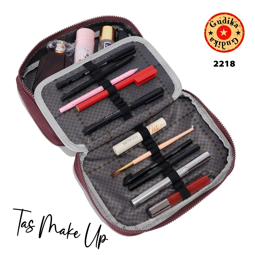 jjShop- Tas Kosmetik GUDIKA 2218 - Tas Pouch Make Up Wanita Premium Waterproof