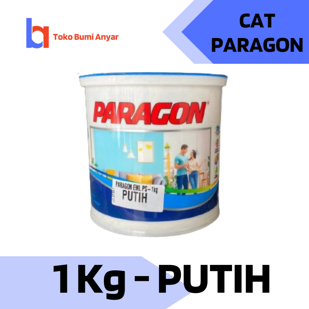 CAT PARAGON 1KG PUTIH HITAM PUTIH METRO