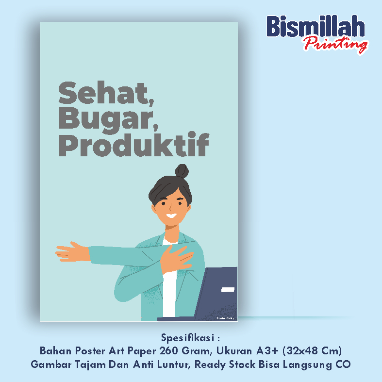 

Poster Kesehatan Sehat Bugar Produktif