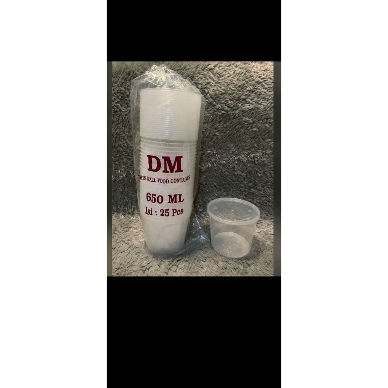 Thinwall DM 650ML Round / Thinwall Bulat Food Container 650 ML