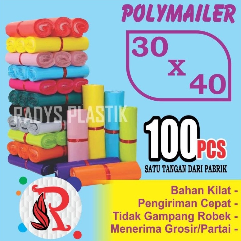 

PRM Plastik Paking UK 3x4 Plastik Plymailer isi 1ps Glssy Premium Plastik Paking Baju MBR