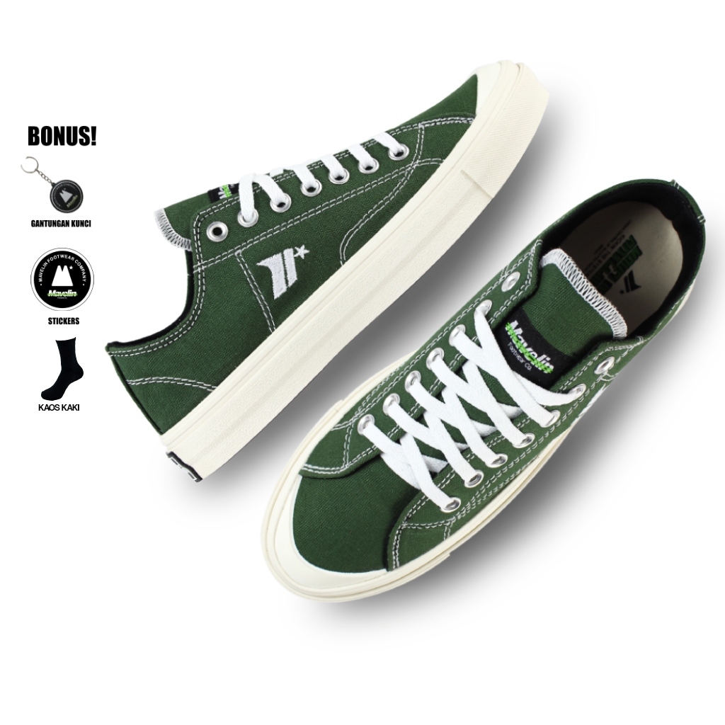 Mavelin - Classic Andro Low Army - Sepatu Sneakers Casual Pria Wanita | Sepatu Original | Sepatu Pri