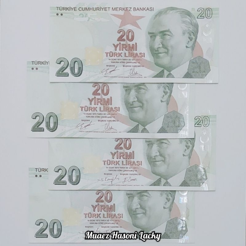 Koleksi Turki Lira Pecahan 20 Lira