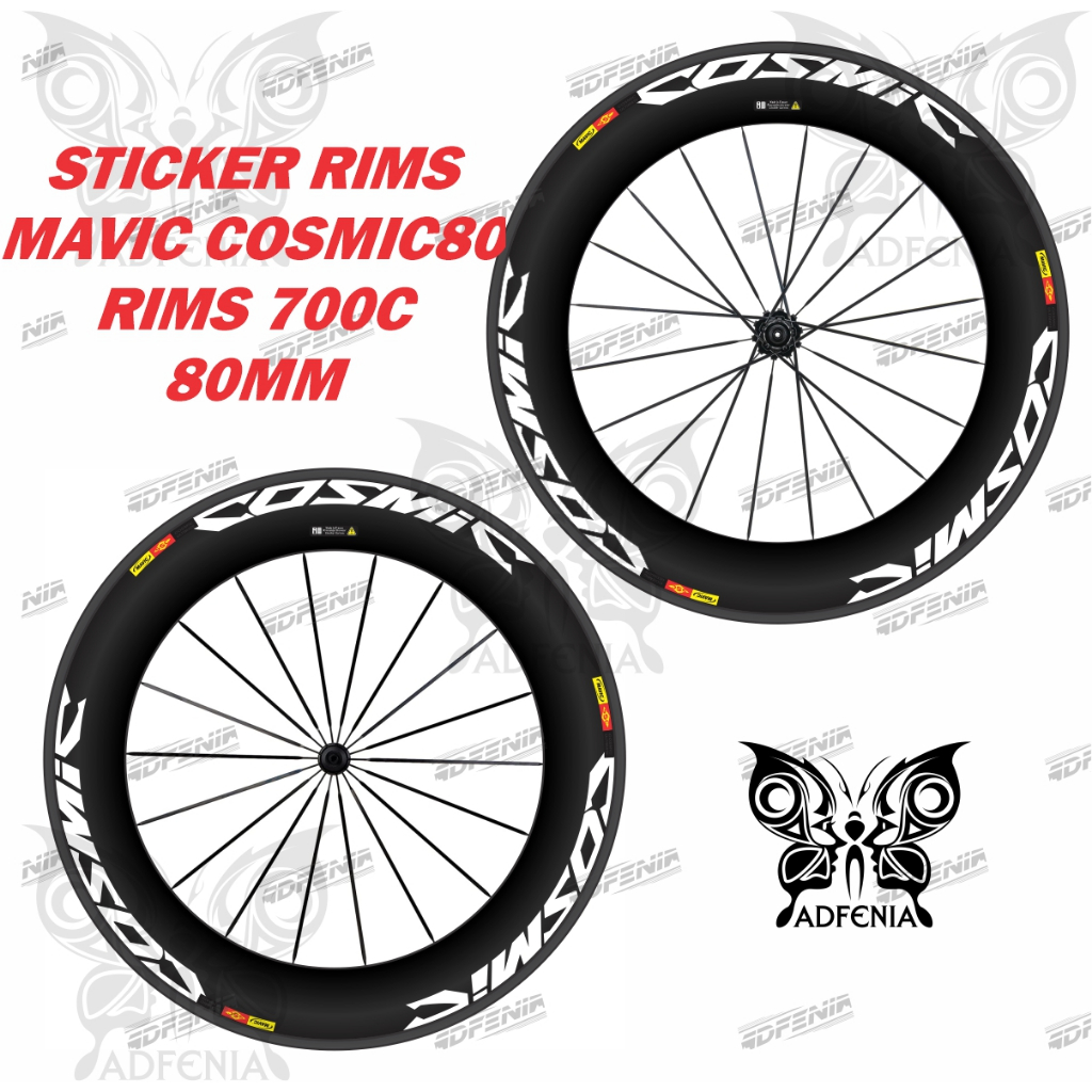 Stiker Decal Rims Mavic 80 700c
