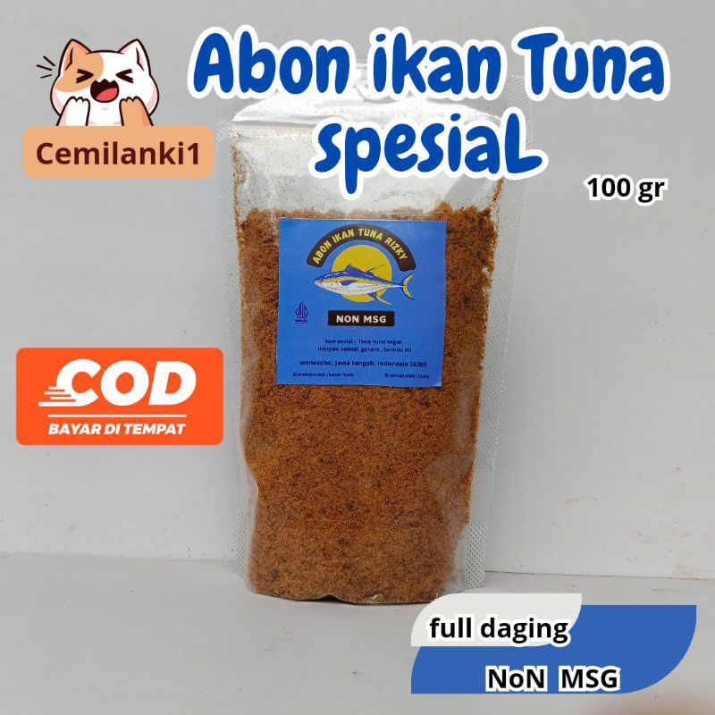 

Abon ikan Tuna spesial Full daging Non msg 100 gram