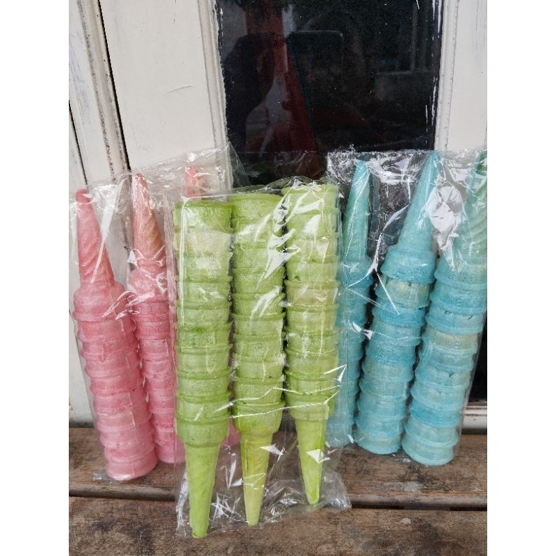 

Cone Ice Cream warna warni ukuran 4cm