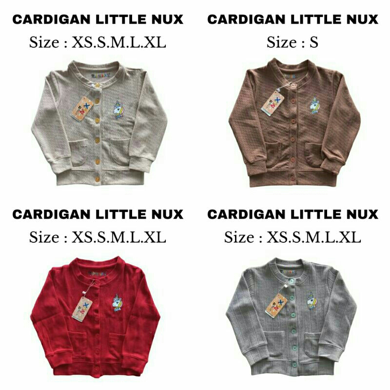 Cardigan Kancing Anak Junior Nux/Cardigan Nux