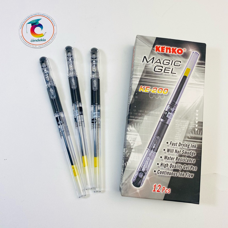 

Pulpen Gel KENKO KE-200 Hitam 0.5mm - 1 pcs