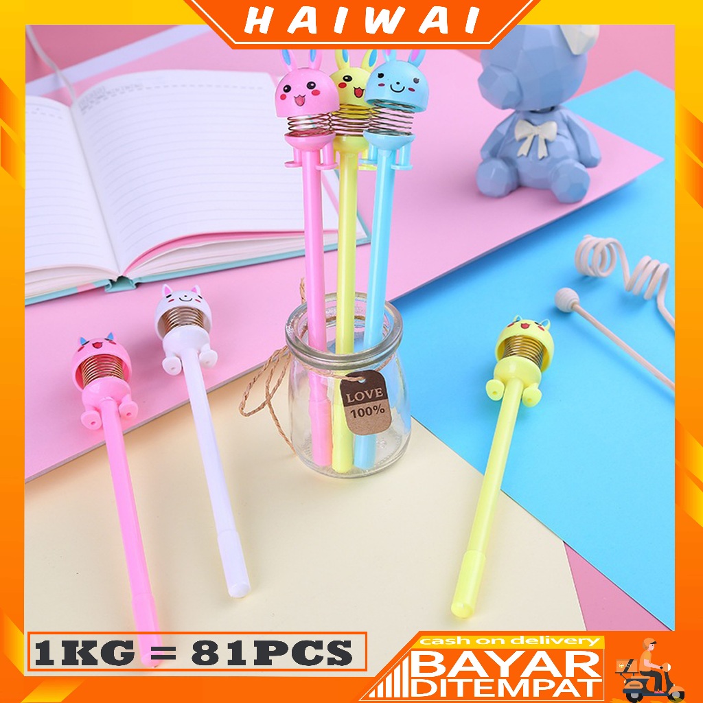 

HaiWai COD Pena Karakter Pulpen Warna 0.5mm Balpoin Karakter Lucu Murah P18