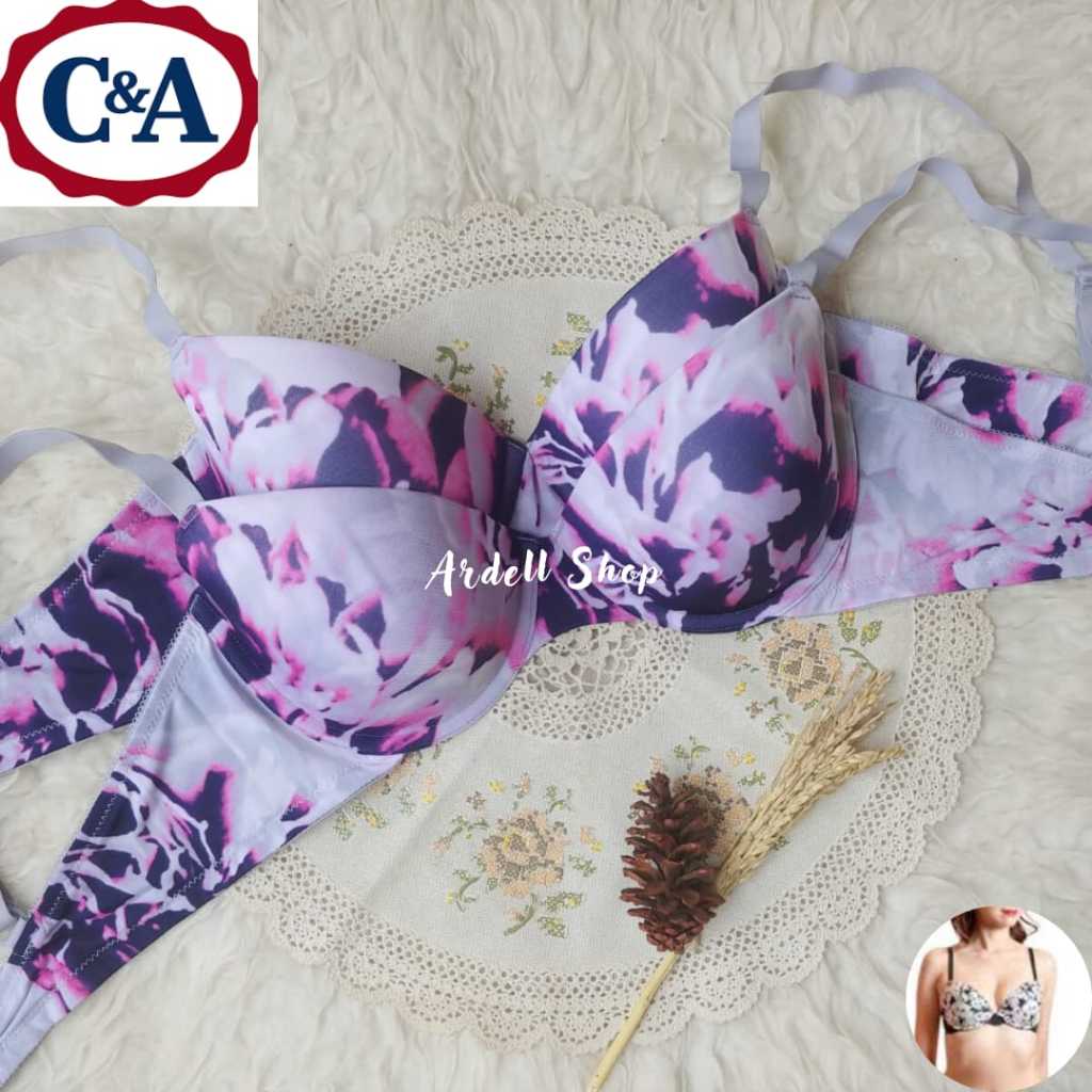Bra C&A Wanita Motif Abstrak / Sample Original / Bra Kawat Nyaman Cup 34B 38 40 42C