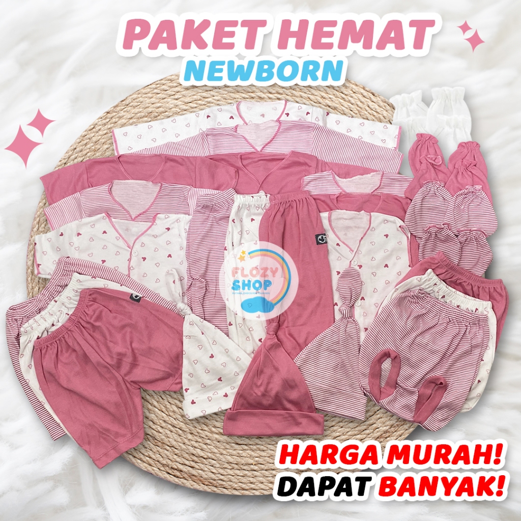 Paket Lahiran Brojol Newborn Anak Bayi Perempuan dan Laki Laki Lengkap Paket Kado Hempers Hemat Baju