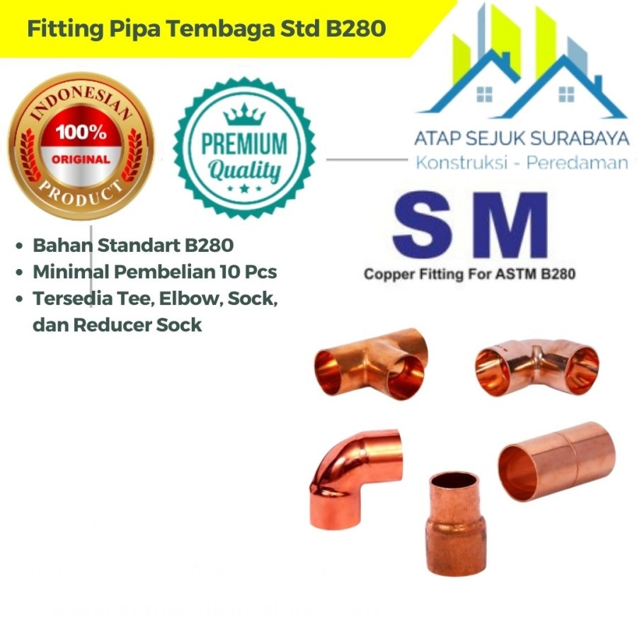 Fitting Pipa Tembaga Sock / Shock