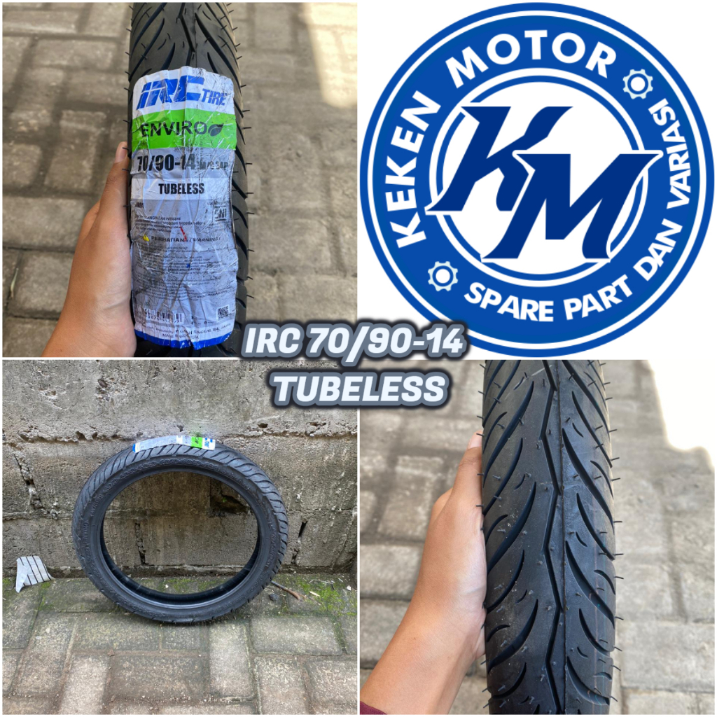 BAN LUAR IRC 70/90-14 TUBELESS || BAN LUAR MATIC 70/90 14 TUBELESS