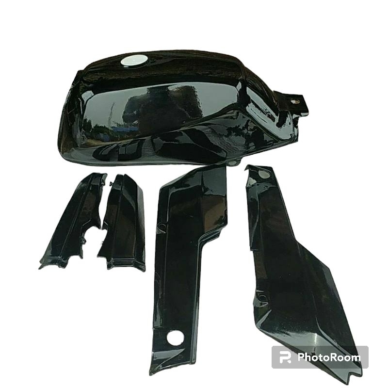 Cover Body Full Set Win Honda Win 100 Hitam Tanpa Striping