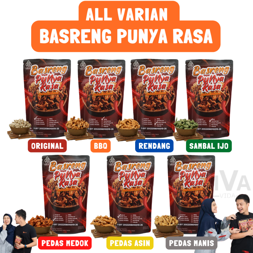 

Basreng Punya Rasa Paket Bundling Komplit Semua Rasa Isi 7 Basreng Bumbu Melimpah