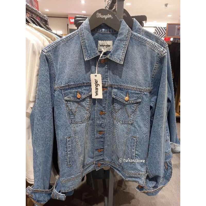 Jakket Denim Wrangler 100% Original Reguler Fit