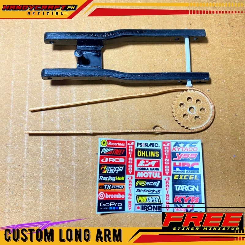 Custom Arm Motor Miniatur Motor Sport atau Diecast Motor Sport Bisa Request Ukuran 1/12