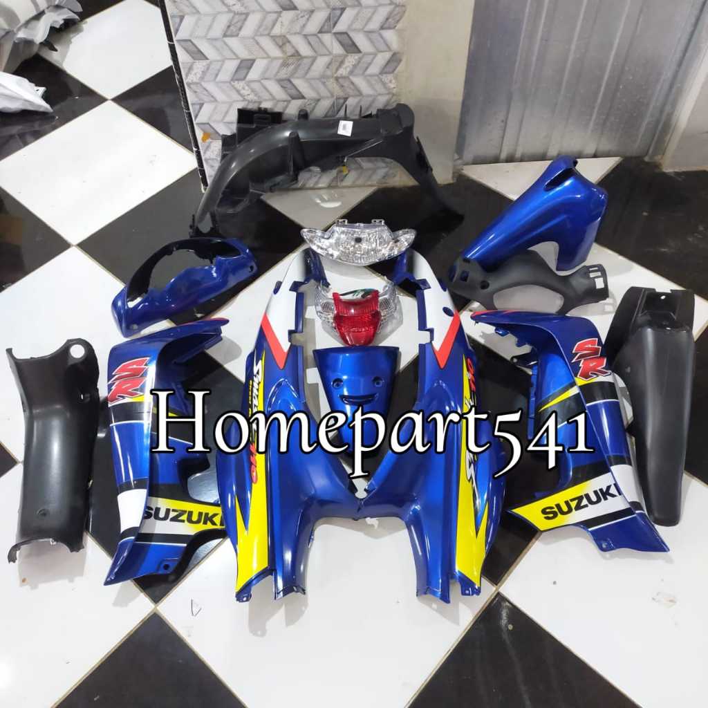 FULL SET BODY KASAR BODY HALUS SUZUKI SMASH LAMA SMASH OLD 110 WARNA BIRU
