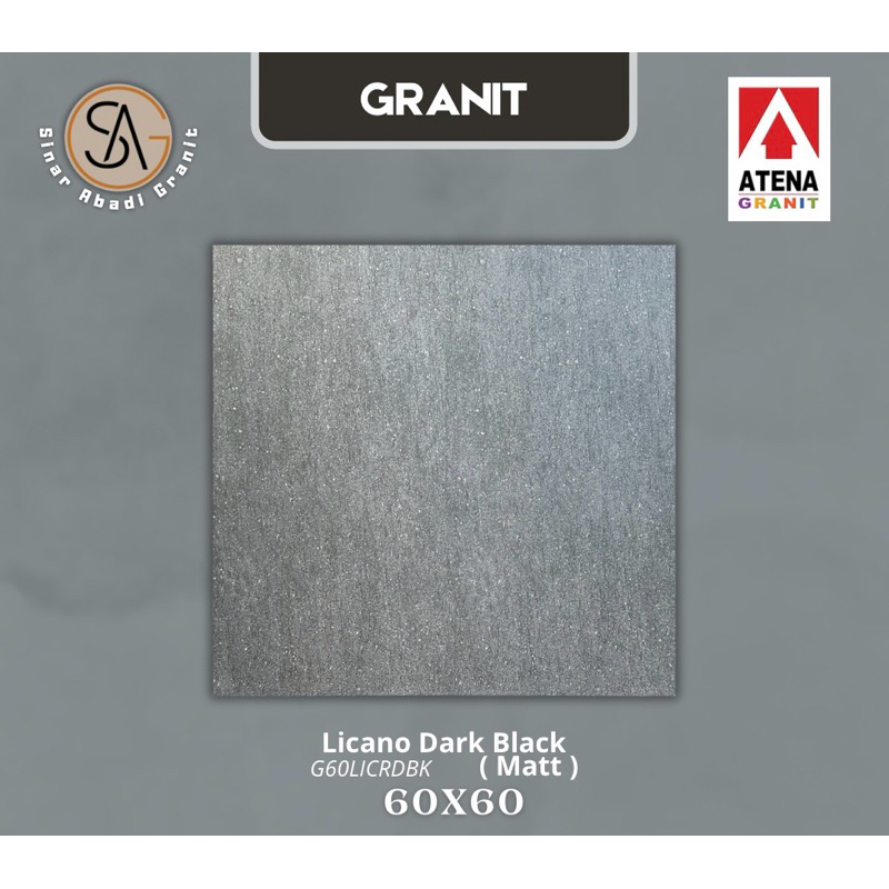 granit 60x60 atena licano dark black matt ( G60LICR