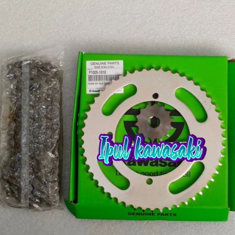 girset gear set depan belakang klx 150 bf klx bf dtracker 150 bf original