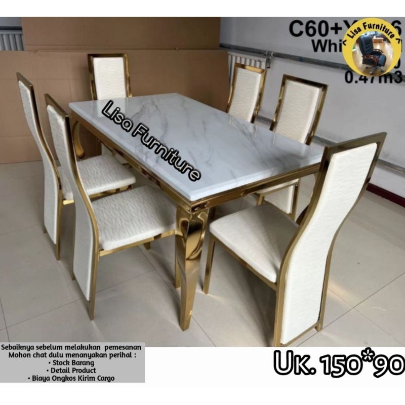 Meja Makan Marmer|Meja Makan Marmer 6 Kursi|Meja Makan Marmer 4 Kursi|Meja Makan Marmer Minimalis|Me