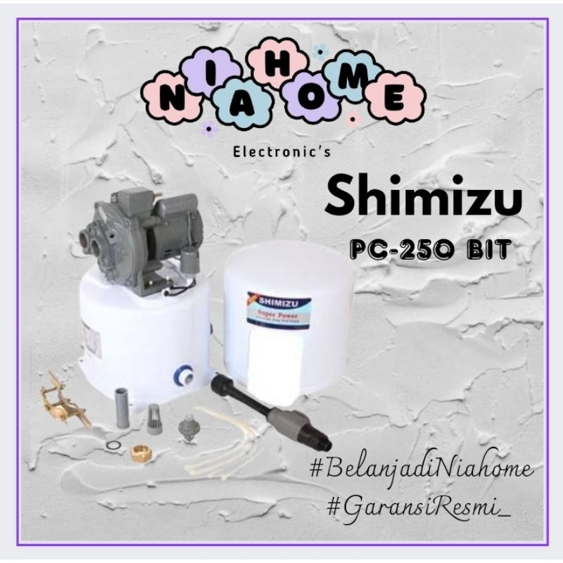 Shimizu PC 250 BIT Mesin Pompa Air Jet Pump PC-250 BIT 250 Watt PC250BIT