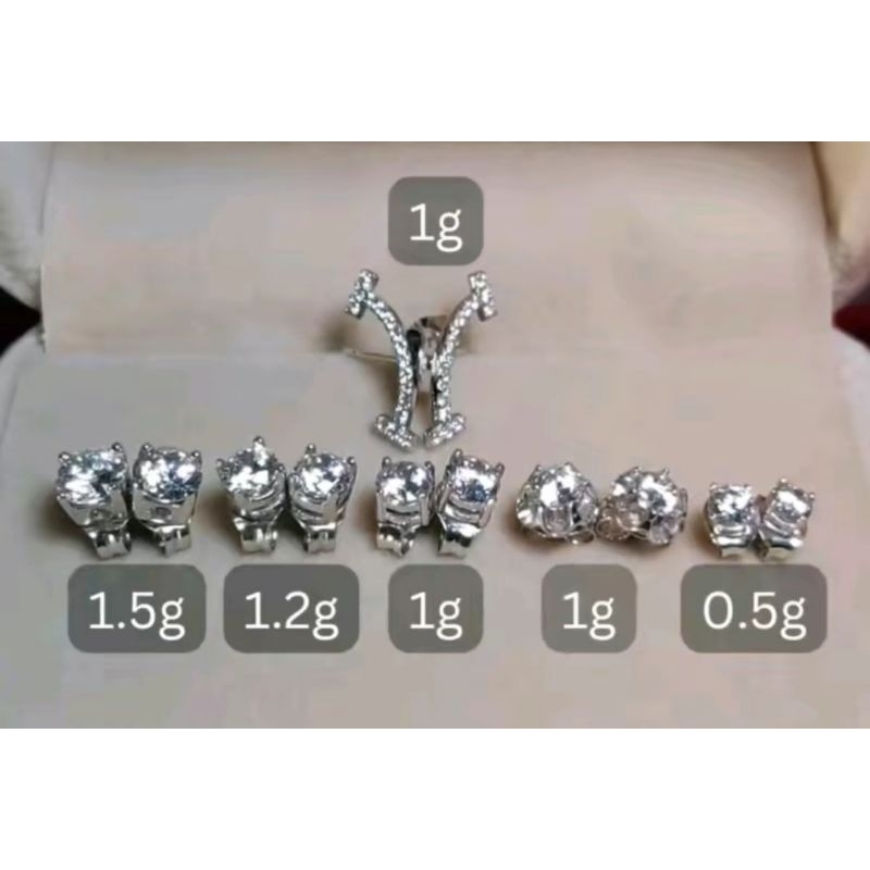 Patam giwang mata anting tindik emas dewasa & anak kuning 16k & putih 17k asli 0.5gr motif bunga & l