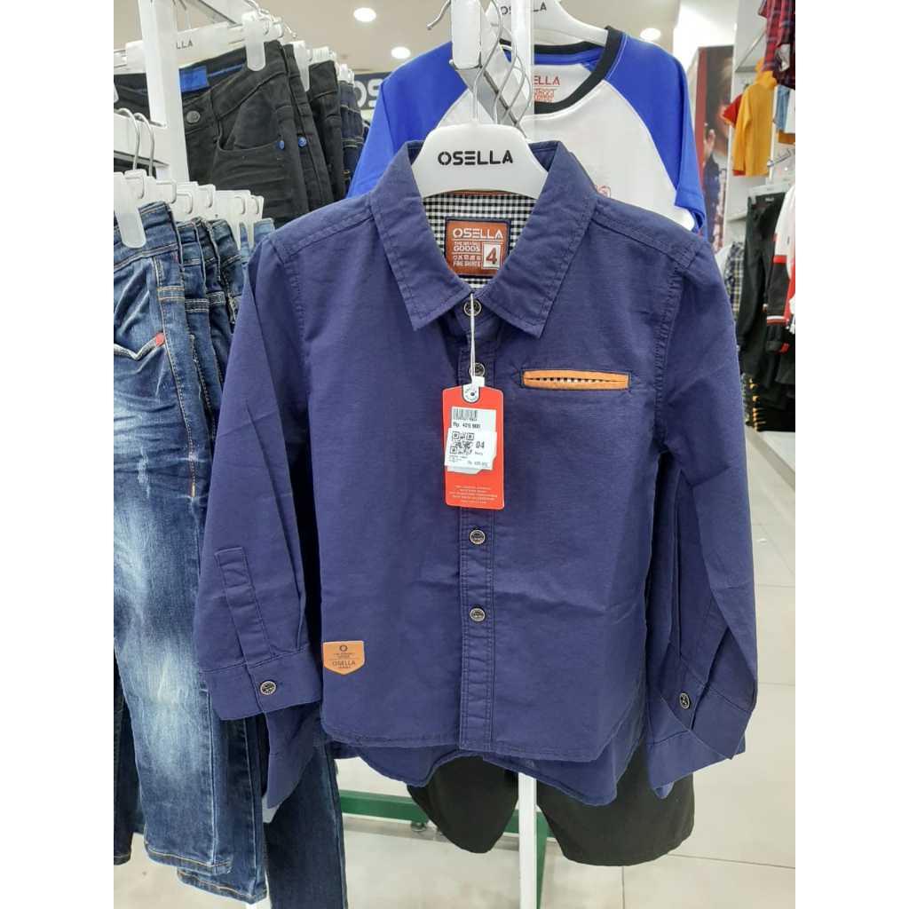Osella Kids Baju Kemeja Lengan Panjang Anak Laki-Laki KD22T