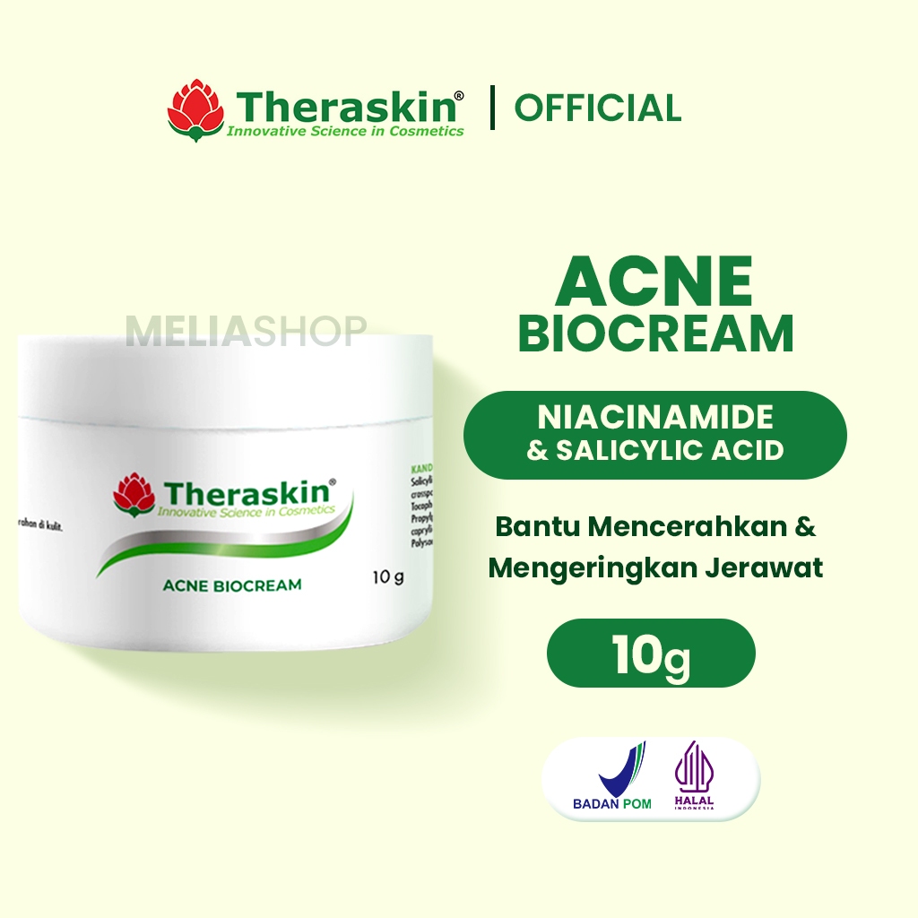 ACNE BIOCREAM THERASKIN | KRIM UNTUK JERAWAT | CREAM JERAWAT | OBAT JERAWAT