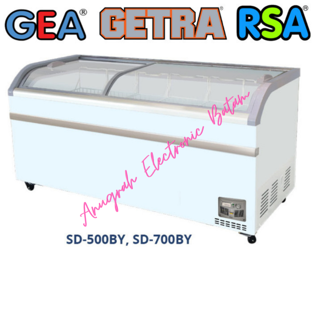 Gea Curve Sliding Glass Freezer SD 500 BY / SD 500BY BATAM