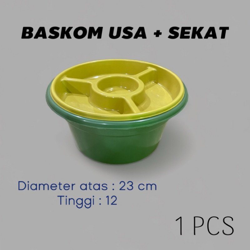 (1 PCS) Baskom USA + SEKAT / Baskom Plastik / Baskom Hajatan / Baskom Untuk Hajatan / Baskom Grosir