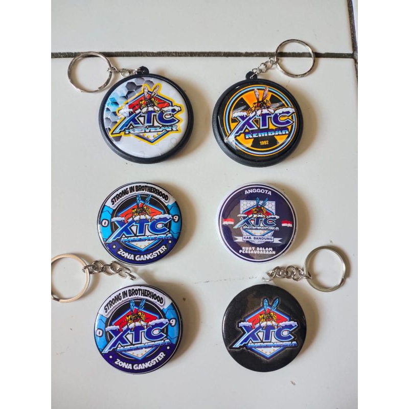 Gantungan xtc kembar isi enam