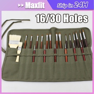 

Tas Penyimpanan Kuas Lukis Profesional Bahan Kanvas Tempat Kuas Lukis Pencil Gambar Roll