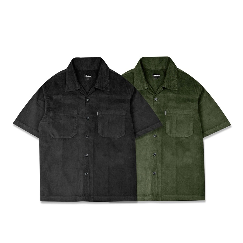 Kemeja Pendek Corduroy Polos | Madless Corduroy Work Shirts