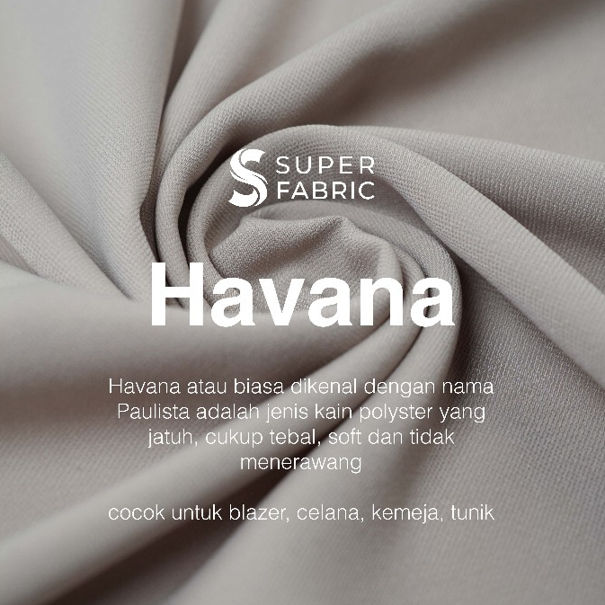 0,5 meter Kain Havana Torino / kain Paulista untuk Blazer Celana Gamis