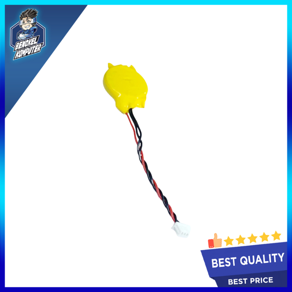 BATERAI CMOS BIOS LAPTOP CR2032 SOKET KABEL 3VOLT