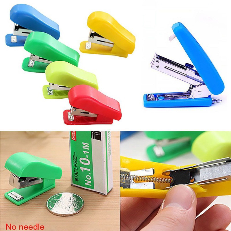 

Stapler Mini Free Refill - Steples Cekrekan Penjilid Buku Kertas Bungkus Makanan Dengan Isi Serbaguna / Staples Keychain Hiasan Gantungan Kunci Tas Warna-warni / Perlengkapan Alat Tulis Sekolah Kantor Unik Lucu Untuk Souvenir Pernikahan Multifungsi