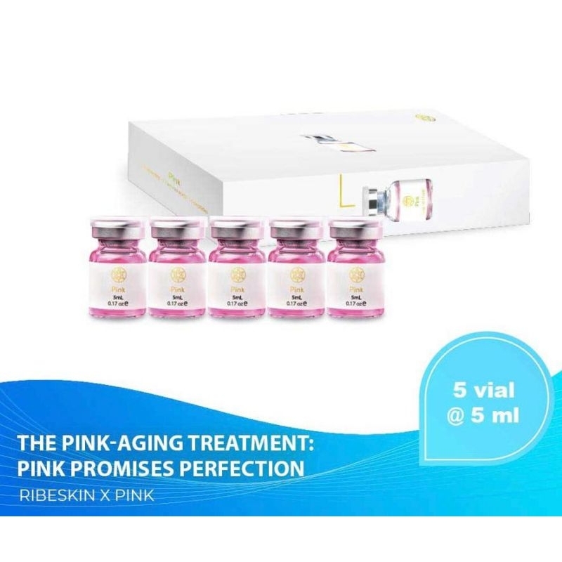 ✅New Ribeskin X Pink Aging Pink-Aging 1 Vial 5 ml⭐⭐⭐⭐⭐