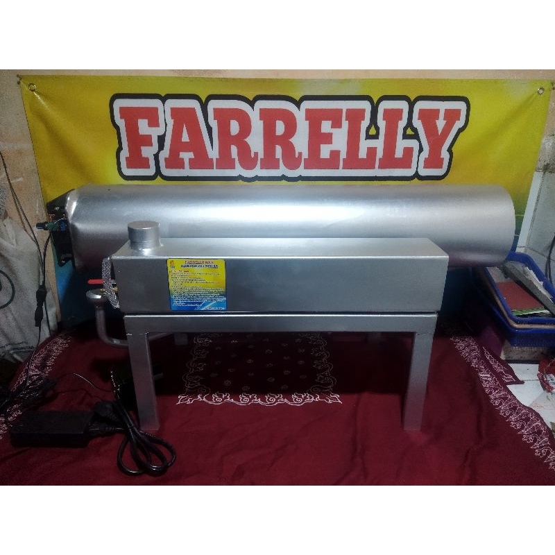 Kompor oli/pemanas blower oven(penghangat kandang ayam)mini dengan dorongan angin kencang blower DC 