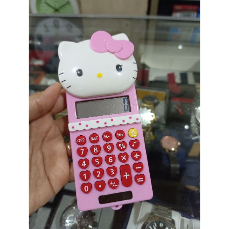 

KALKULATOR HELLO KITTY termurah tergemesh. model FLIP . ori