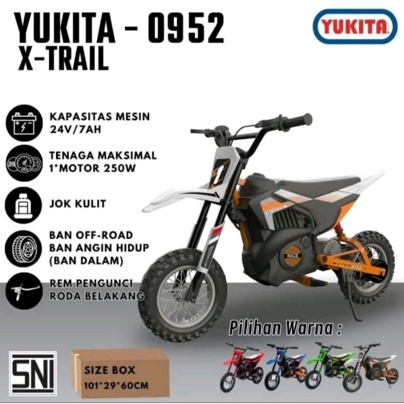 Motor Mini Trail Aki Listrik Electric (Yukita-0952) X-TRAIL READY Pontianak