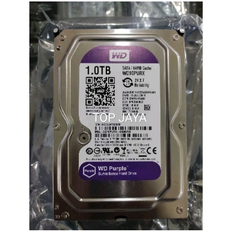 Hard Disk 1 TB WD Purple Hard disk CCTV