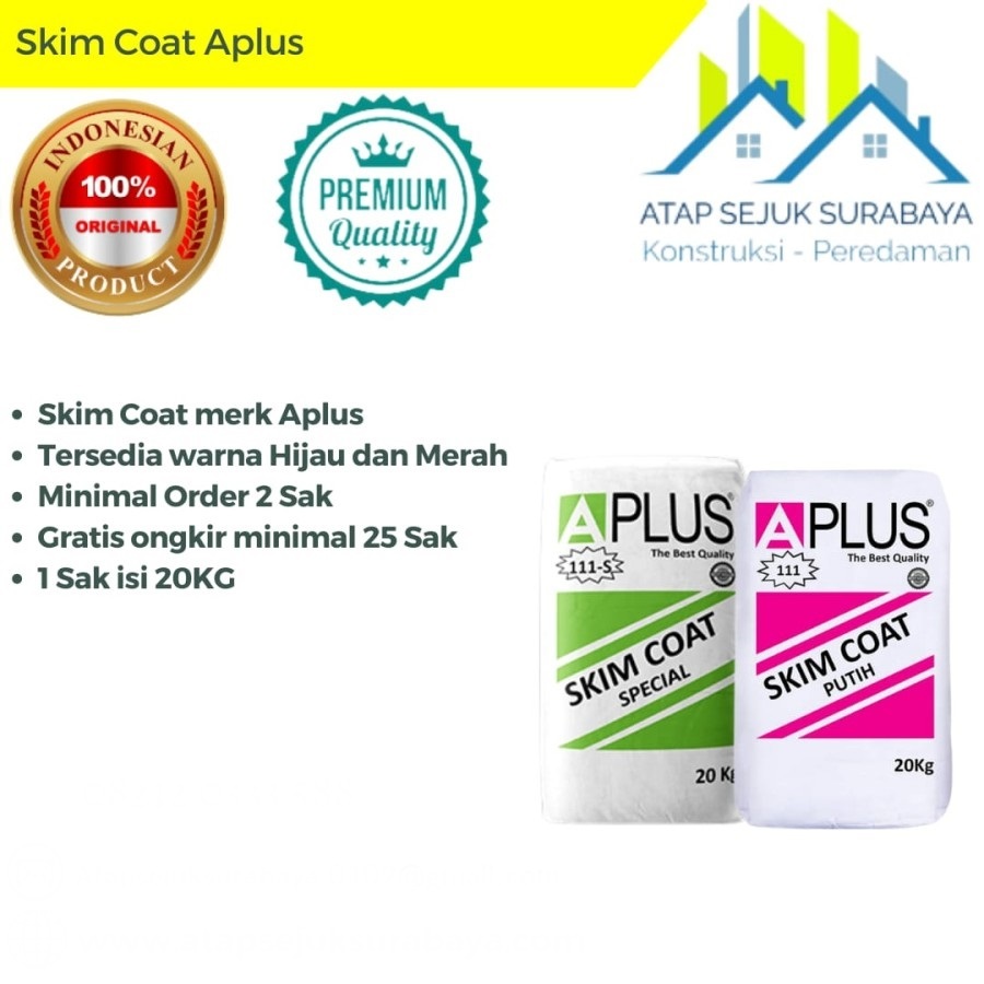 Skim Coat APlus Special dan Putih